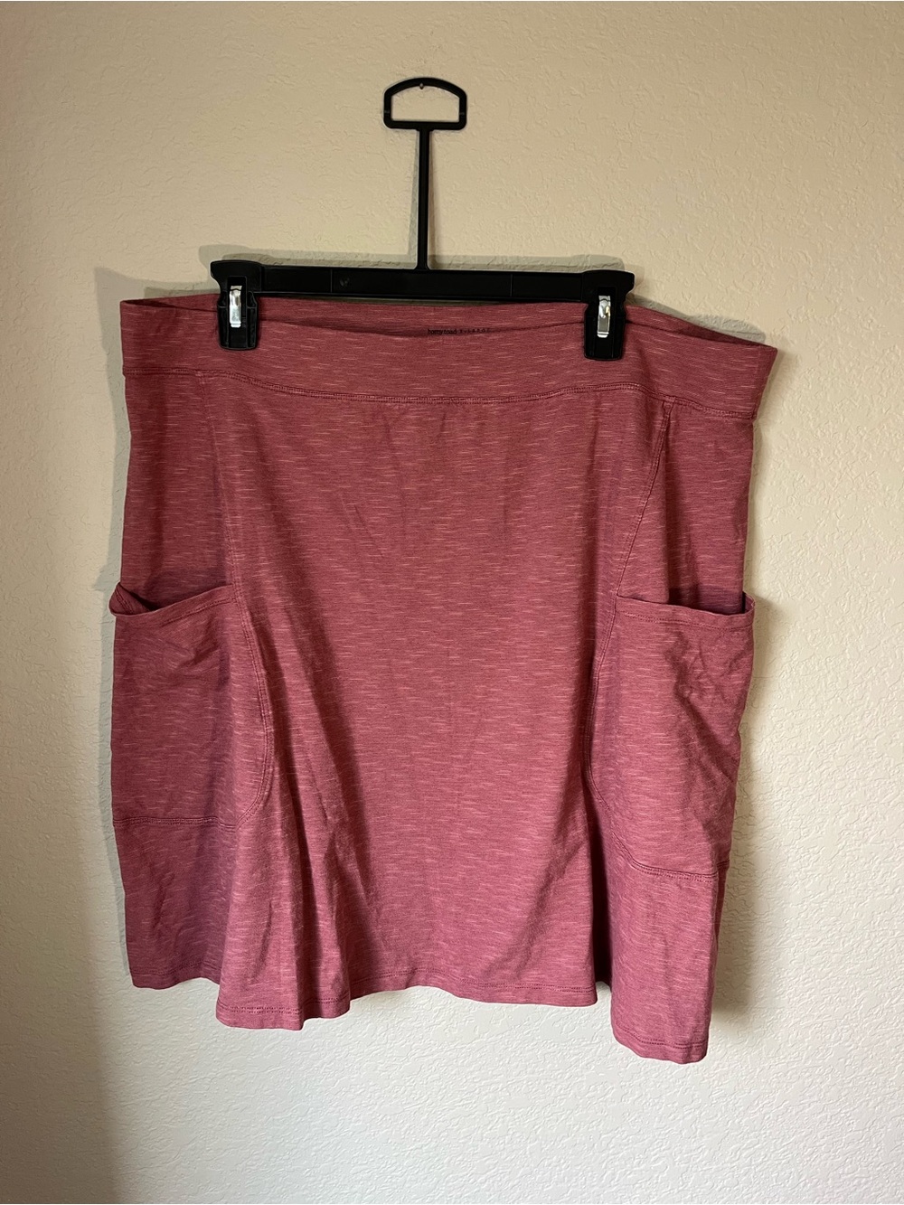Horny Toad (Toad&Co) Women's Dusty Rose Pocket Knit Skirt Size XL Casual Stretch